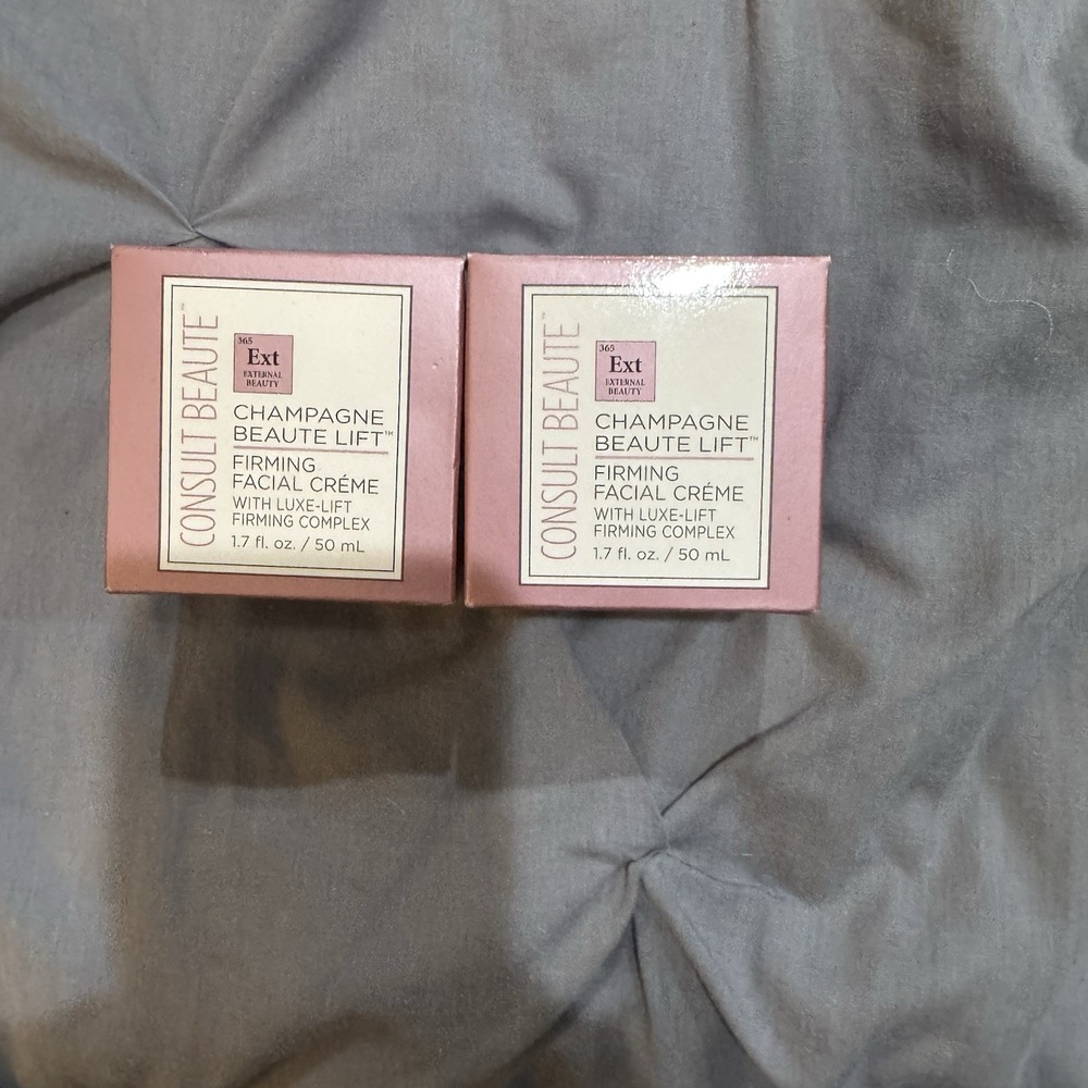 2 New Consult Beaute - Champagne Luxe Lift Firming Complex Facial Cream 1.7 Oz